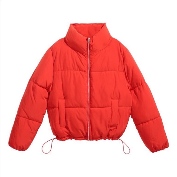 Divided Jackets & Blazers - H&M red puffer jacket - brand new condition ❤️